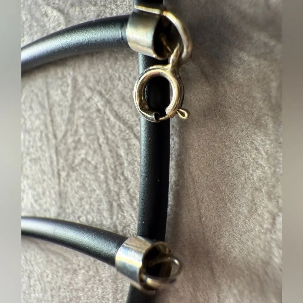 24” Black Cord Necklace - Unisex | 925 Silver Clasp Minimalist Great for Men